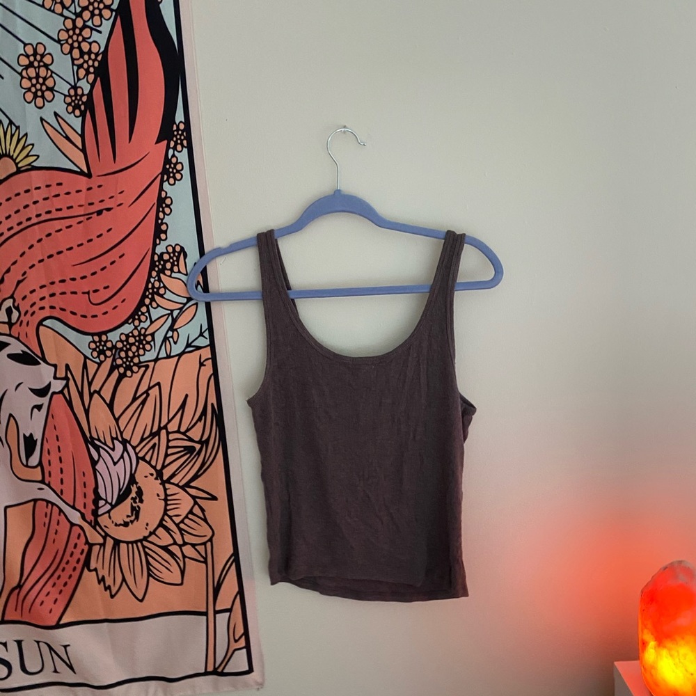 Robbed button down  tank - Picture 2 of 2